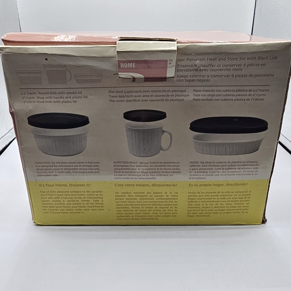 Home Discovery Set of 3 Ceramic Dishes with Lids - Picture 2 of 6